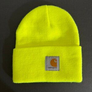 NWOT Carhartt A18 Watch Cuffed Knit Beanie - Yellow Winter Acrylic Hat